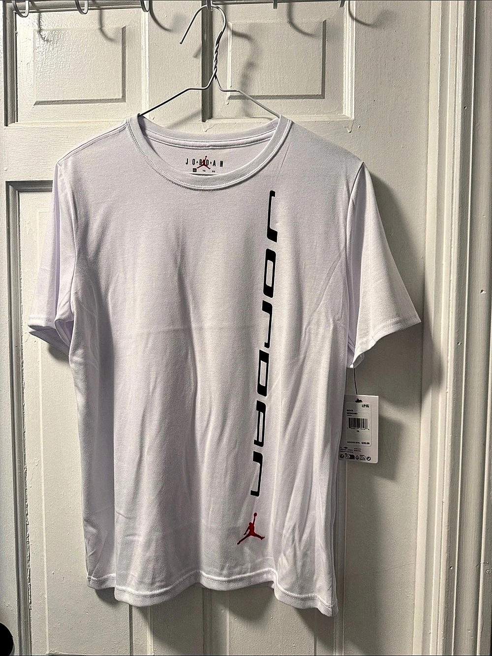 Jordan Jumpman T-Shirt Boys XL White Short Sleeve T-Shirt NWT